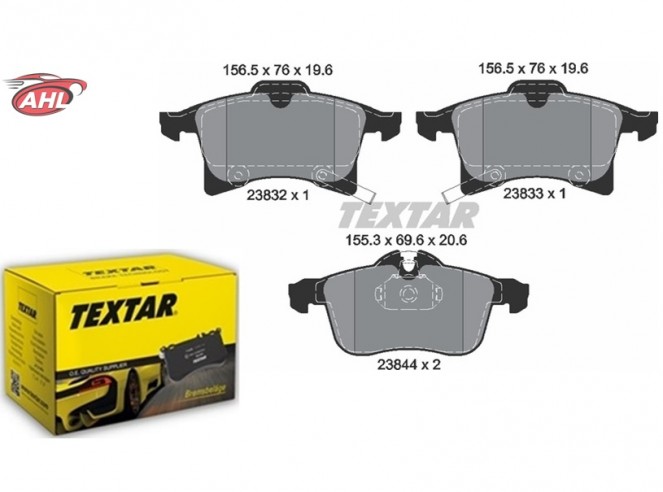 TEXTAR 2383201 Kit de plaquettes de frein
