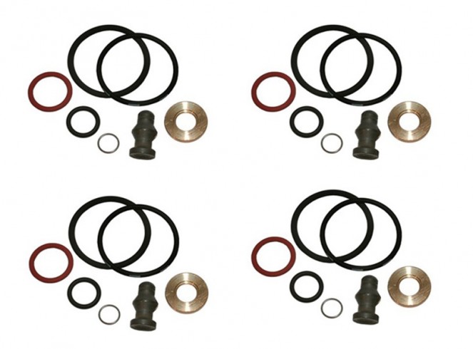 4x BOSCH 1 417 010 997 Kit de réparation, système à rampe commune pour Audi Seat Skoda VW