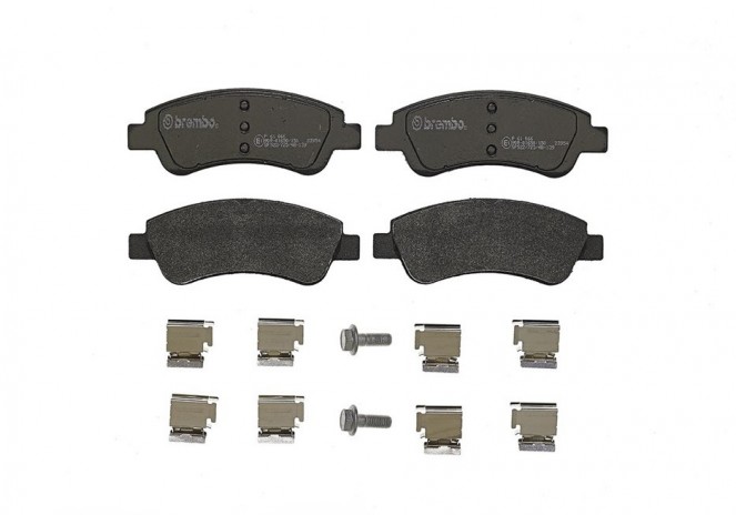 BREMBO P 61 066 Jeu de 4 plaquettes de frein pour CITROEN PEUGEOT