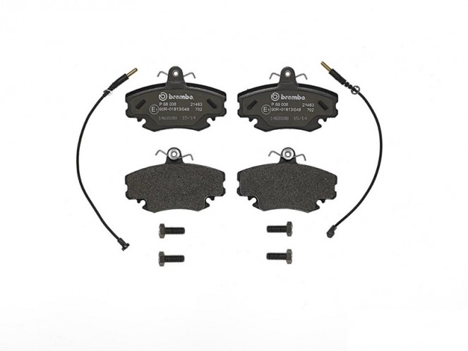 BREMBO P 68 008 JEU DE 4 PLAQUETTES DE FREIN POUR DACIA PEUGEOT RENAULT CITROËN ALPINE FORD