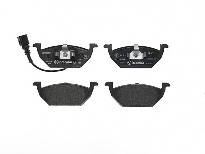 BREMBO P 85 072 Jeu de 4 plaquettes de frein pour  AUDI SEAT SKODA VW