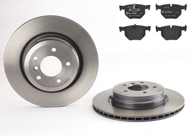 BREMBO 09.A270.11 + P 06 039 JEU DE 2 DISQUES DE FREIN + JEU DE 4 PLAQUETTES DE FREIN  POUR BMW