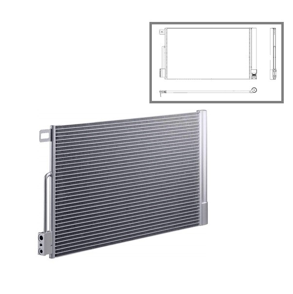 HELLA 8FC 351 301-651 Condenseur,radiateur de climatisation pour PEUGEOT CITROËN FIAT OPEL 