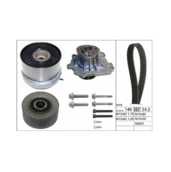 INA 530 0724 30 Pompe à eau + kit de courroie de distribution