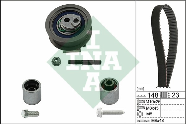INA 530 0445 10 Kit de distribution pour VW AUDI SKODA SEAT
