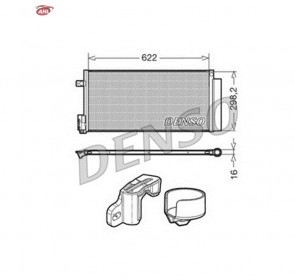 DENSO DCN13110 Condenseur de climatisation pour OPEL FIAT LANCIA