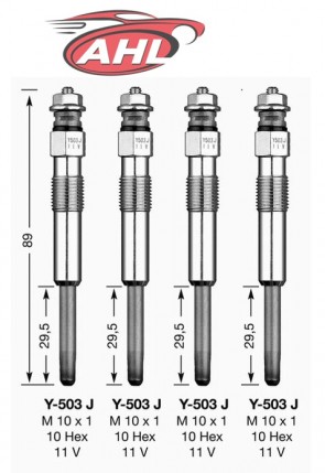 NGK 1009 Bougie de Préchauffage par 4 pour PEUGEOT CITROËN