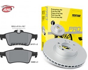 TEXTAR 92118403+ 2413701 disque de frein + plaquettes de frein Opel Vectra