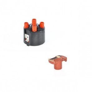 BOSCH 1 235 522 444 + 1 234 332 350 Tête d'allumeur + Doigt allumeur pour Audi VW