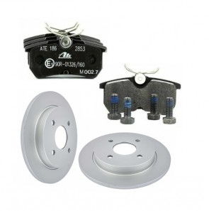 ATE 13.0460-2835.2 + 24.0110-0115.1 Jeu de plaquettes + disque de frein pour FORD  
