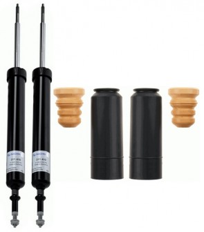 SACHS 311 410 + 900 127 Jeu de 2 amortisseurs + Kit de protection pour BMW