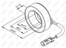 NRF 38470 Bobine, compresseur-embrayage magnétique pour OPEL VAUXHALL 