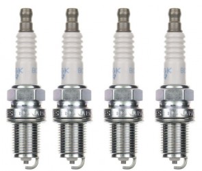 X4 NGK 6465 BKR6E Jeu de 4 bougies d'allumage 